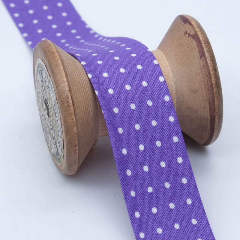 Biais Pois 25mm Violet - Maison Klem